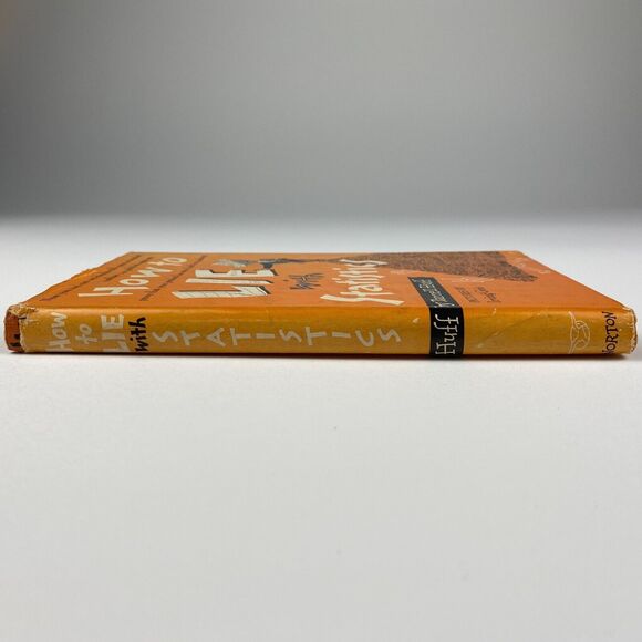 How to Lie with Statistics by Darrell Huff 1954 9th Printing HC/DJ Illustrations - Picture 2 of 16